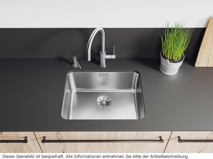 BLANCO SOLIS 340/180-U | Edelstahl | Einbauart: Unterbau | Hauptbecken rechts | ohne Ablauffernbedie