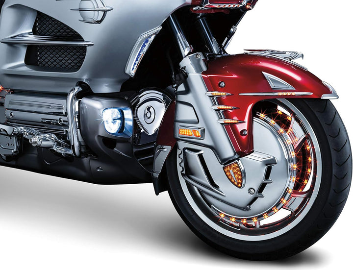 Kuryakyn 7333 Motorrad Accent Zubehör: Front Fender Deco Adler Ornament Chrom