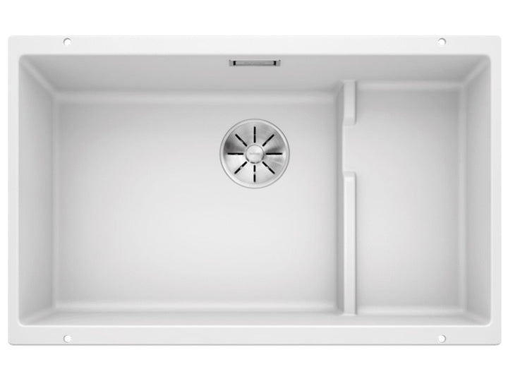 BLANCO SUBLINE 700-U Literevel | SILGRANIT weiss | Einbauart: Unterbau | ohne Ablauffernbedienung, m