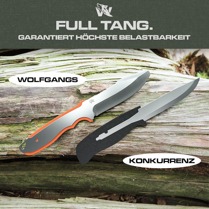 ODENWOLF W-KIDS – Kinder Schnitzmesser Set mit robuster Scheide & Kindermesser Führerschein – Sicher