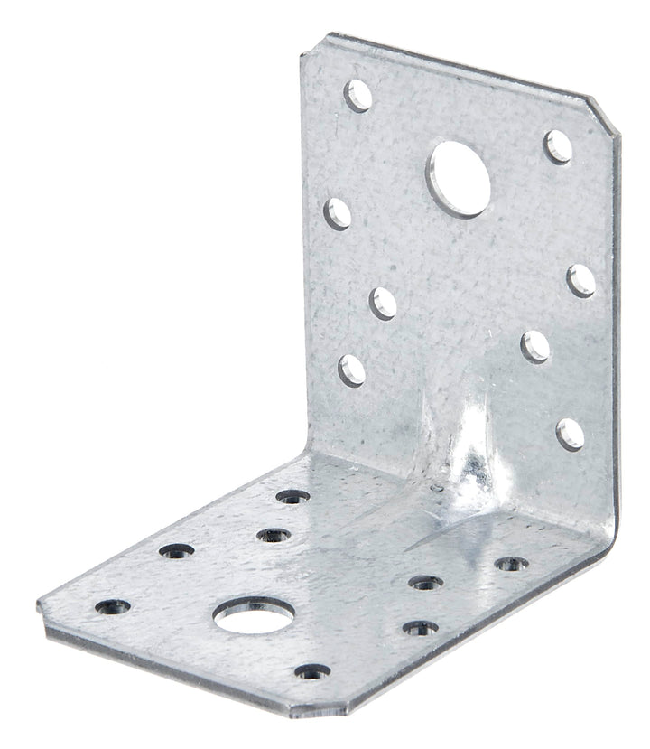 Alberts 333461 Schwerlast-Winkelverbinder mit Sicke, Grosspack, sendzimirverzinkt, 70 x 70 x 55 mm,