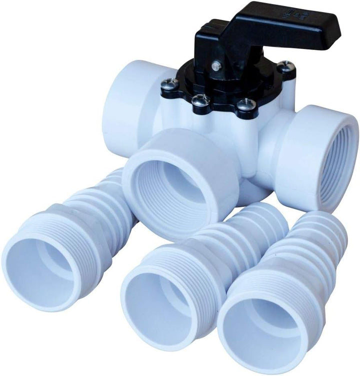 SPIRATO 3-Wege Ventil mit Tüllen Ø 32-38 mm Single, Single