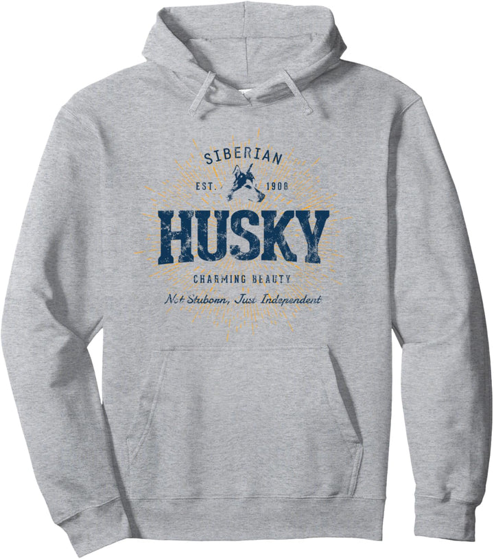 Vintage Sibirischer Husky Pullover Hoodie