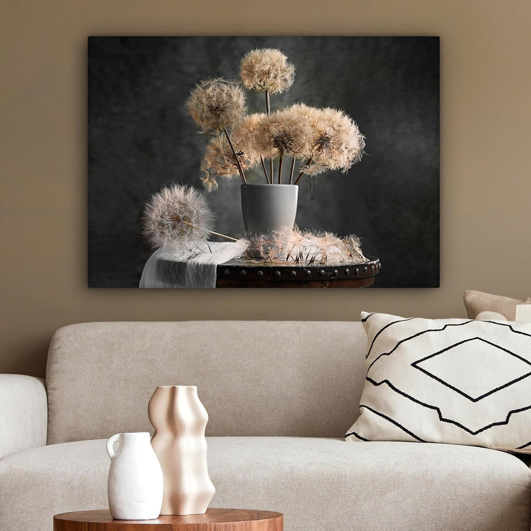 MuchoWow© Leinwand 80x60 cm Deko Schlafzimmer Aesthetic Leinwandbilder Wohnzimmer Gemälde Foto Gesch