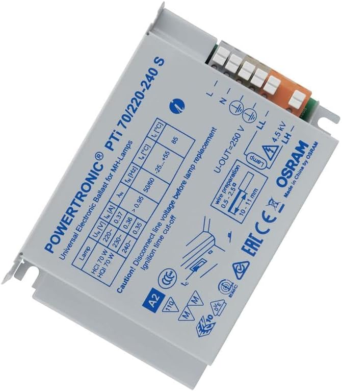 Osram EVG Vorschaltgerät PTi 70 Watt 220-240 Volt Einbaugerät S für CDM / HCI / HQI 70W