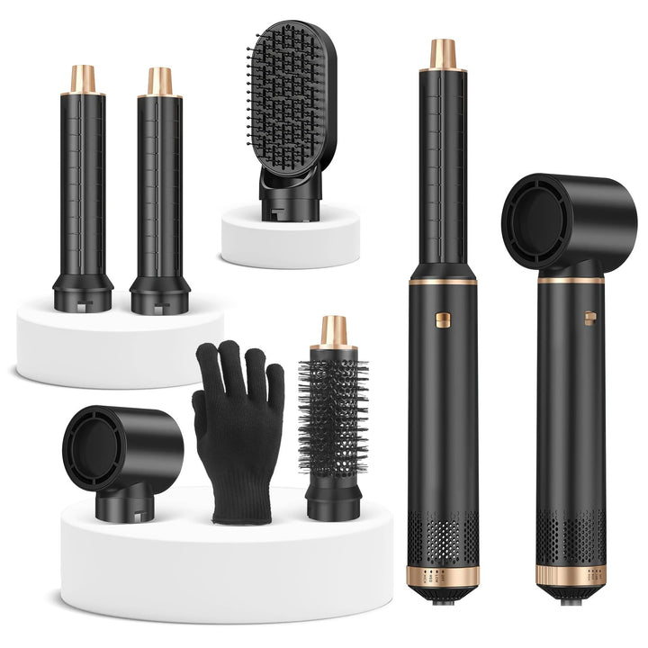 Hairstyler 5 in 1 Sendowtek, Multi Airbrush Haarstyler 1000W Airstyler Haarstyling Geräte 3 Temp Aut
