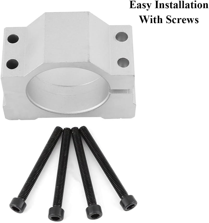 65 mm CNC Spindelmotorhalterung, Aluminiumlegierung CNC-Motorhalterung Spindelmotorhalterung mit Sch