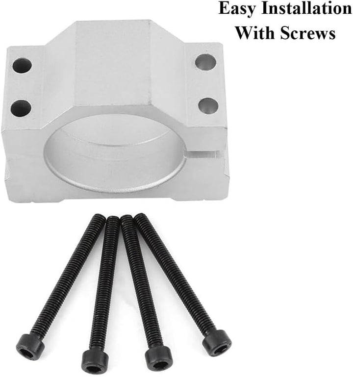 65 mm CNC Spindelmotorhalterung, Aluminiumlegierung CNC-Motorhalterung Spindelmotorhalterung mit Sch