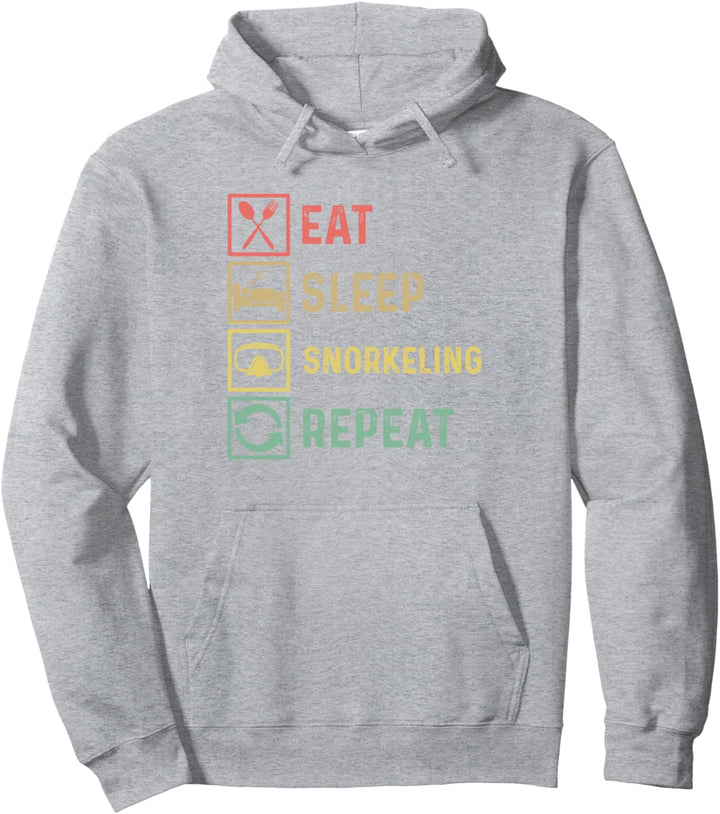 Eat Sleep Schnorcheln Repeat Scuba Diver Unterwasserapnoe Pullover Hoodie