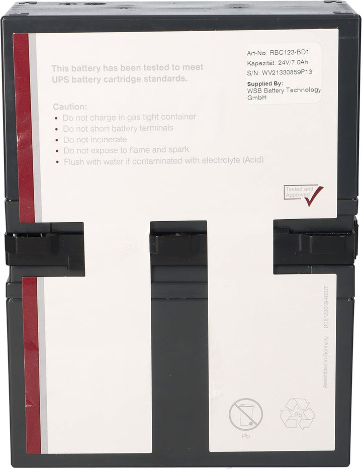 Akku kompatibel APC Smart UPS 750 & APC Back UPS Pro 900 APCRBC123