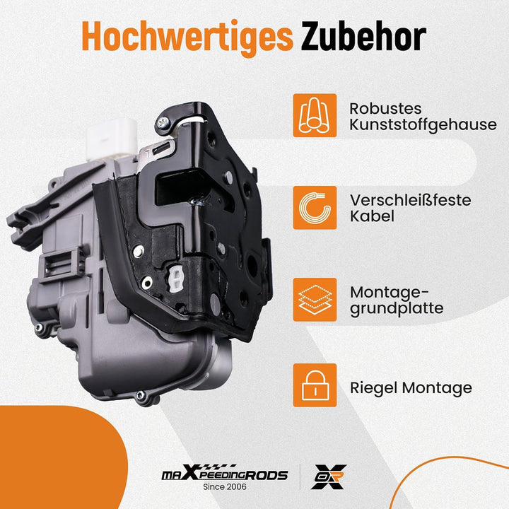 maXpeedingrods 8J1837015A Türschloss Stellmotor Vorne Links mit für Audi A4 A5 A6 TT Q3 Q5 Q7 für VW