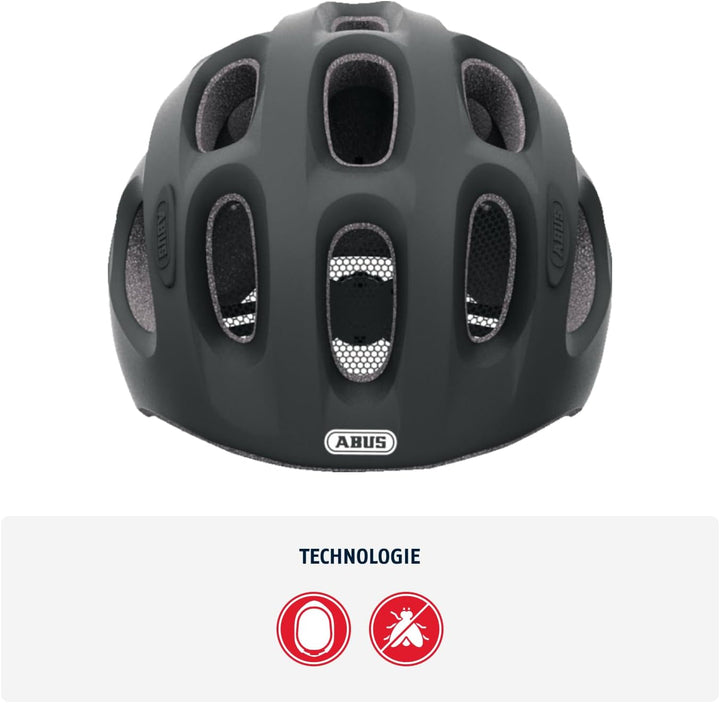 ABUS Kinderhelm Youn-I MIPS - Fahrradhelm mit Licht, Reflektoren und Aufprallschutz (MIPS) - für Mäd