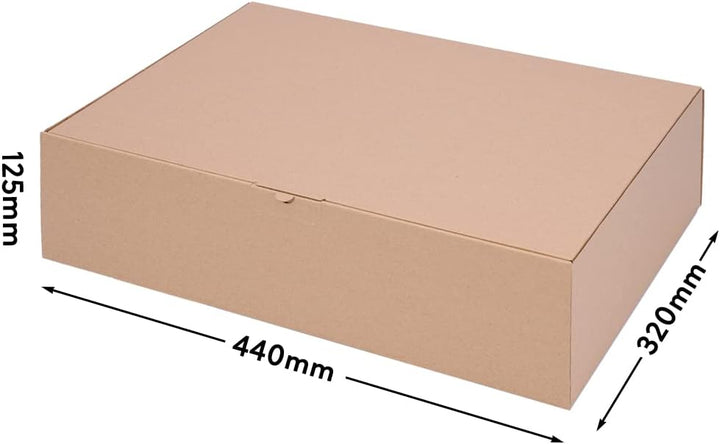 100 Faltschachteln Braun | 430 x 310 x 120mm DIN A3 - WP L | Versandkarton DHL Karton Hermes DPD GLS
