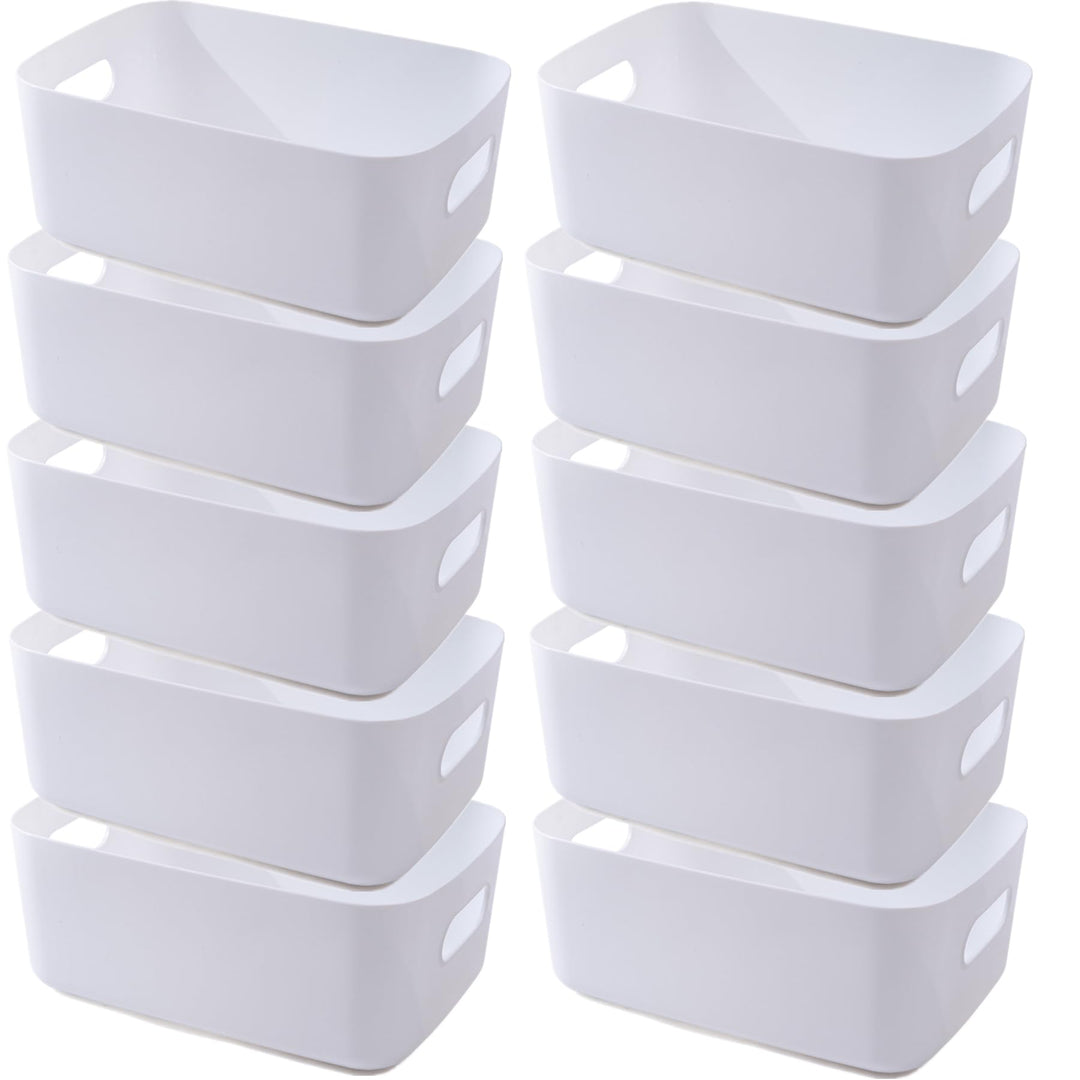 Aufbewahrungsbox Kunststoff Aufbewahrungskorb mit Griffen Küchenschrank Organizer Box Körbe Aufbewah