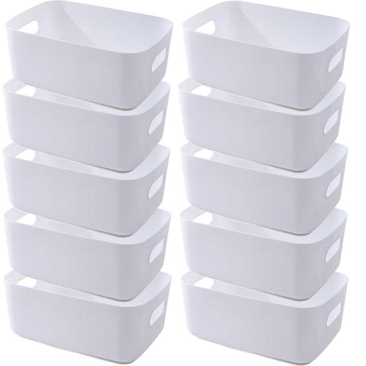 Aufbewahrungsbox Kunststoff Aufbewahrungskorb mit Griffen Küchenschrank Organizer Box Körbe Aufbewah