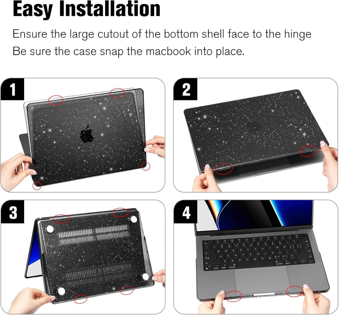 Fintie Hülle Kompatibel mit MacBook Pro 14 Zoll M5 M4 M3 M2 M1 Pro/Max (2025-2021) A3434 A3112 A3401