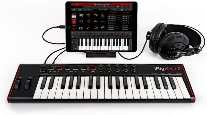 IK Multimedia iRig Keys 2 Pro - Universell einsatzbares MIDI Keyboard für iOS/Android, MAC und PC, s