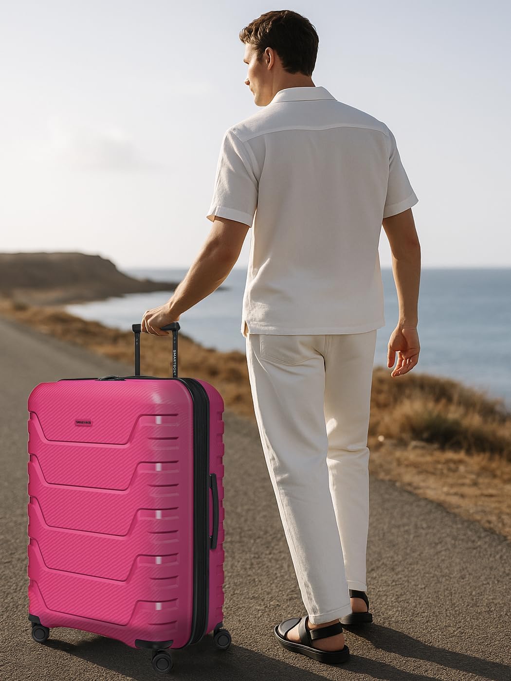 Smartbox Grosser Koffer XL Erweiterbar 76 cm, 111–120L Check-in Reisekoffer, Leichter Hartschalen Tr