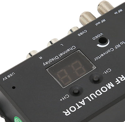 UHF Modulator, AV zu RF Konverter, PAL/NTSC Optional, mit Einstellbare Ausgangspegel und Wählbare Au