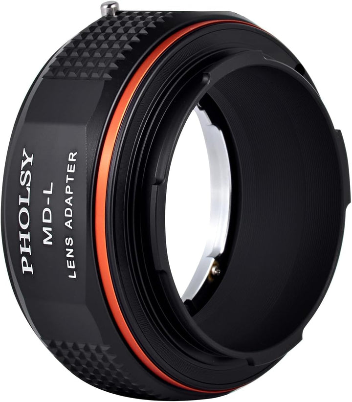 PHOLSY Objektivadapter Kompatibel mit Minolta Rokkor MD/MC/SR Mount Objektiv und L Mount Kameragehäu
