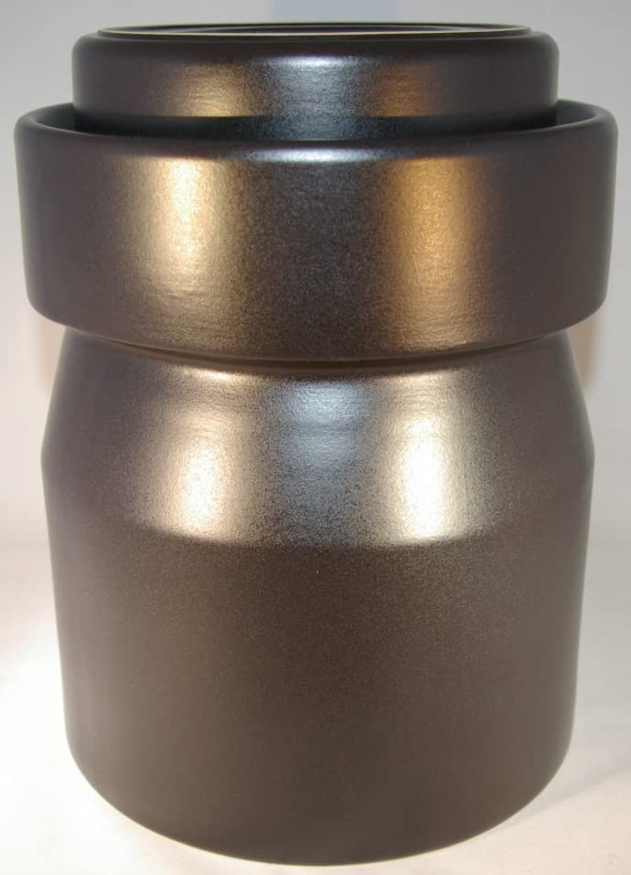 Fermentiertopf 8 Liter schwarz matt aus Steinzeug