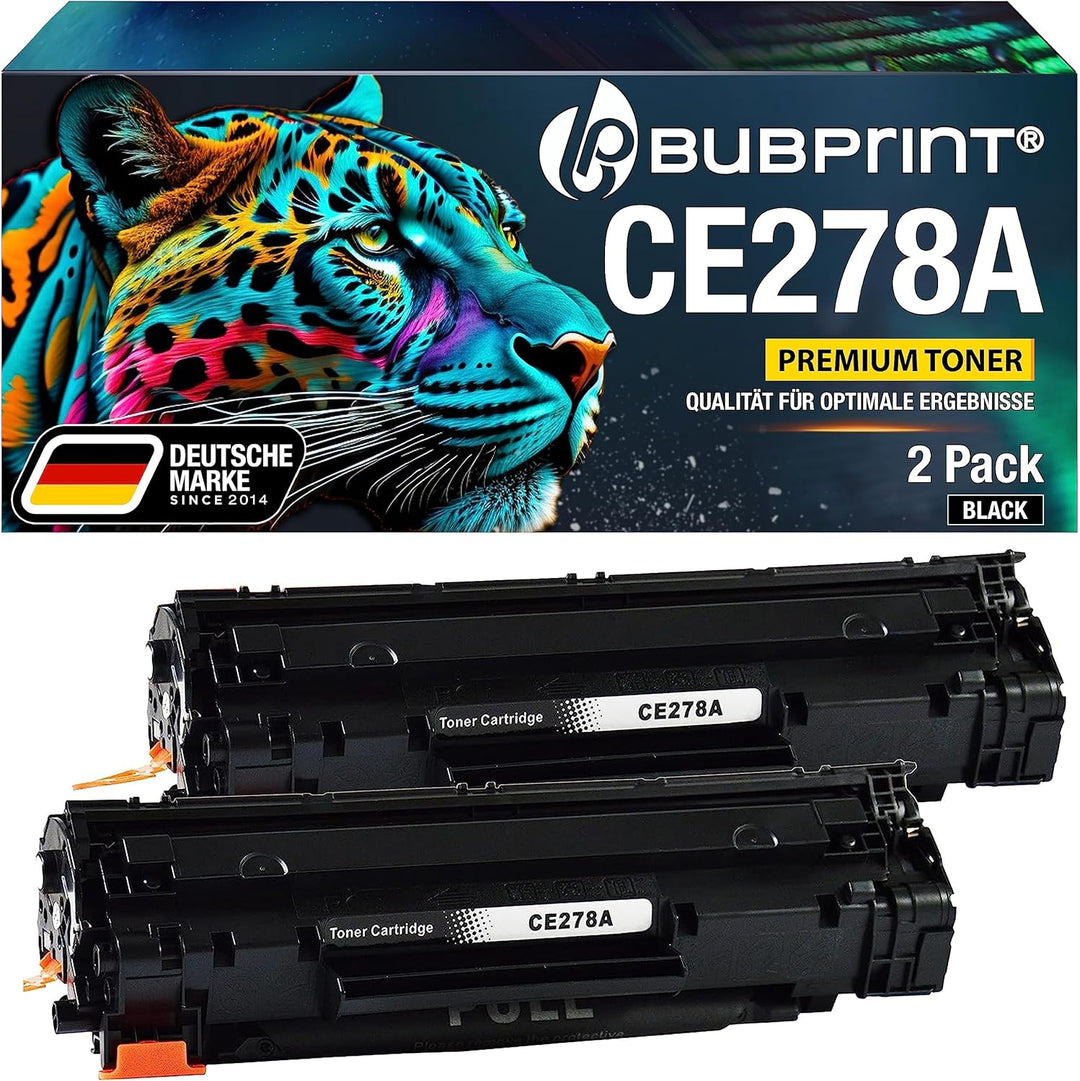 2 Toner kompatibel als Ersatz für HP CE278A 78A für Laserjet Pro M1536DNF M1537DNF M1538DNF M1539DNF