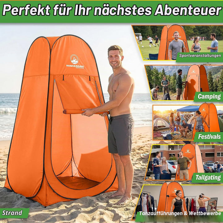 Pop-Up-Pod – Sichtschutz-Duschzelt, Ankleidezimmer oder tragbare Toilettenkabine mit Tragetasche für