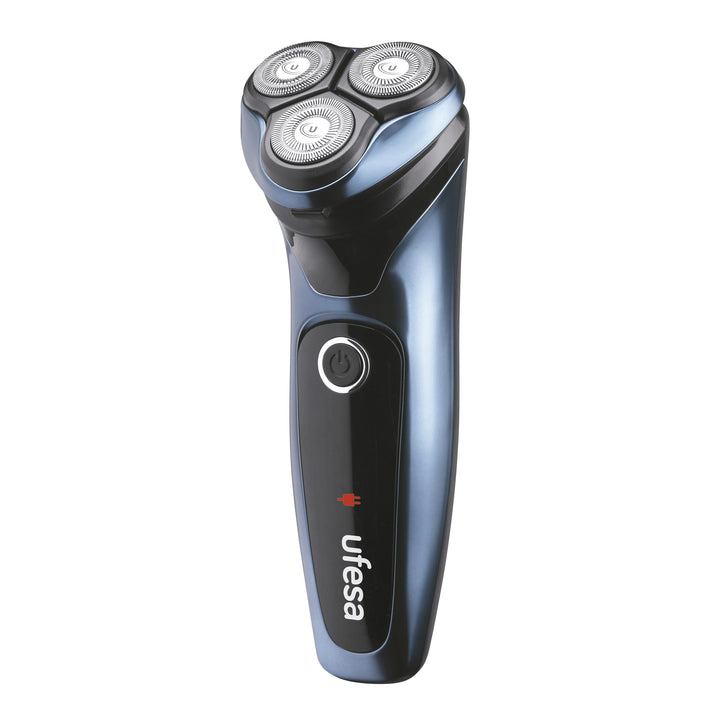 Ufesa AR3050 Rotationselektrorasierer aus Metall mit flexiblen Doppelklingenklingen, IPX7, schwenkba