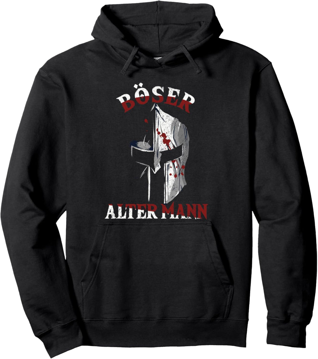 Böser Alter Mann, Spartaner Helm, Vintage, Biker, Sparta Pullover Hoodie