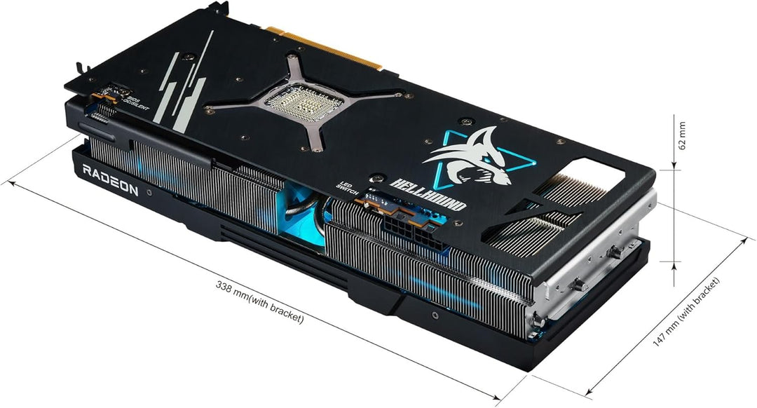 PowerColor Hellhound AMD Radeon RX 7900 XTX Grafikkarte 7900XTX Hellhound, 7900XTX Hellhound