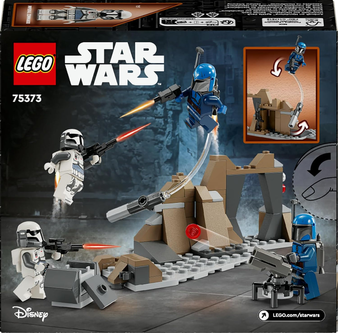 LEGO Star Wars: The Mandalorian Hinterhalt auf Mandalore Battle Pack, Abenteuer-Bauspielzeug für Kin