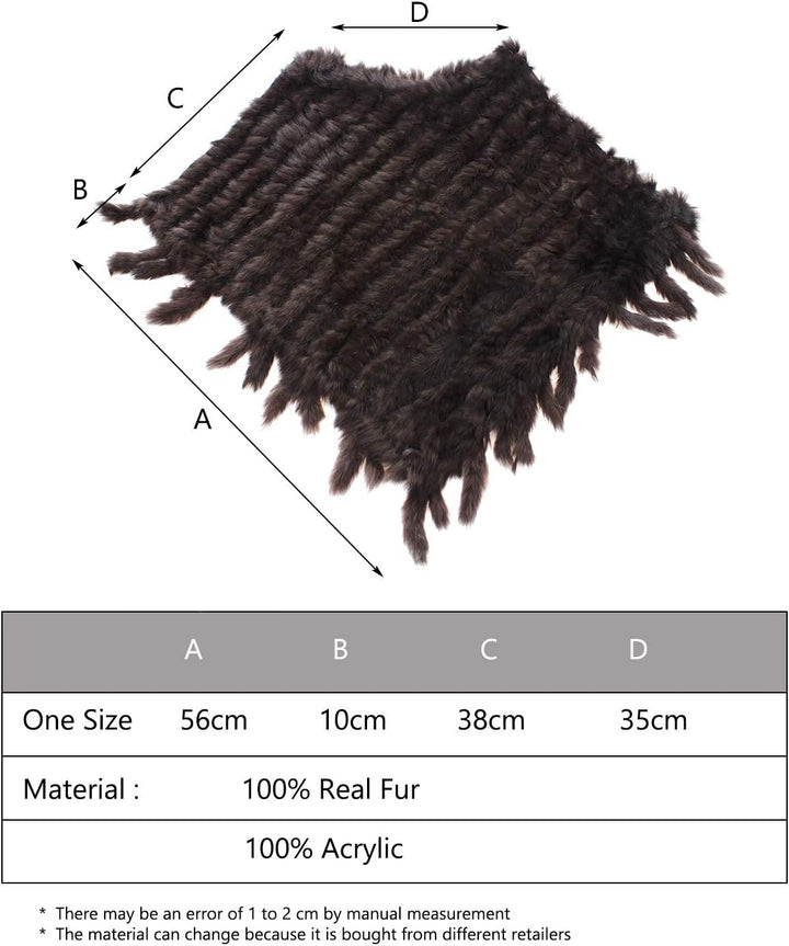 Glamexx24 Topstyle Damen Weste Echtfell Poncho Kaninchen Hasenfell - Luxuriöser Pelzponcho für stilv