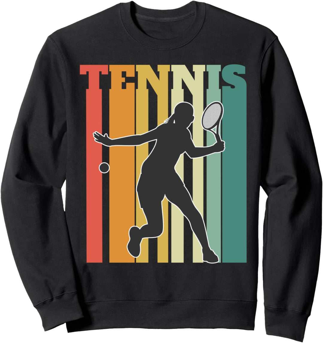 Girls Tennis Player Sports Slogan Design Sweatshirt
