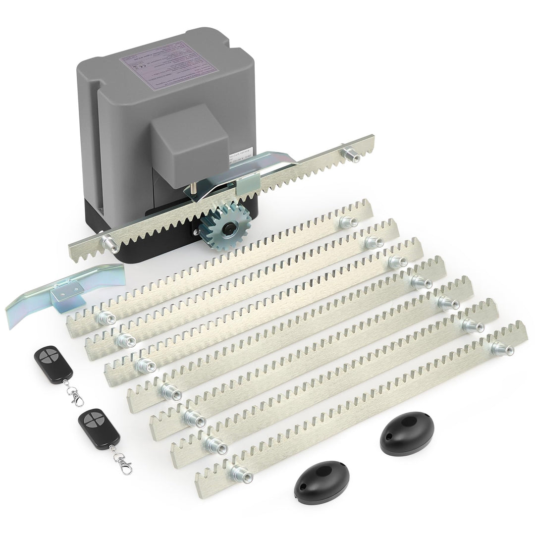 CO-Z Schiebetorantrieb Set bis 600 kg oder 12M Schiebetor Hoftorantrieb 200w Garagentorantrieb mit 2