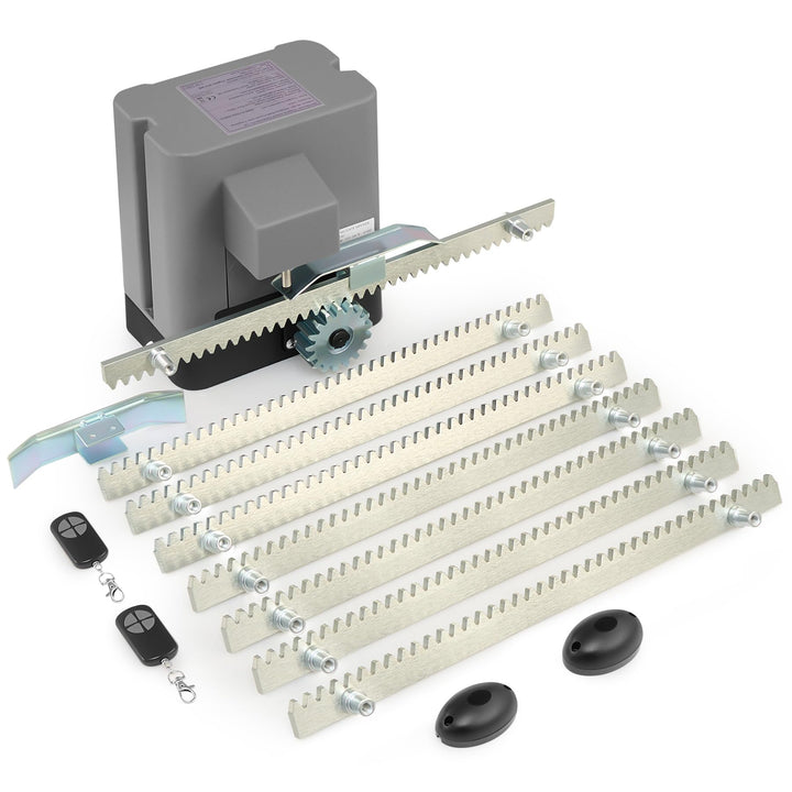 CO-Z Schiebetorantrieb Set bis 600 kg oder 12M Schiebetor Hoftorantrieb 200w Garagentorantrieb mit 2