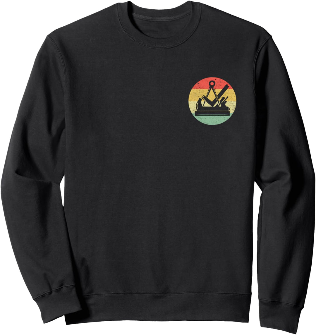 Vintage Tischler &amp; Schreiner Zunftzeichen auf Brust Sweatshirt
