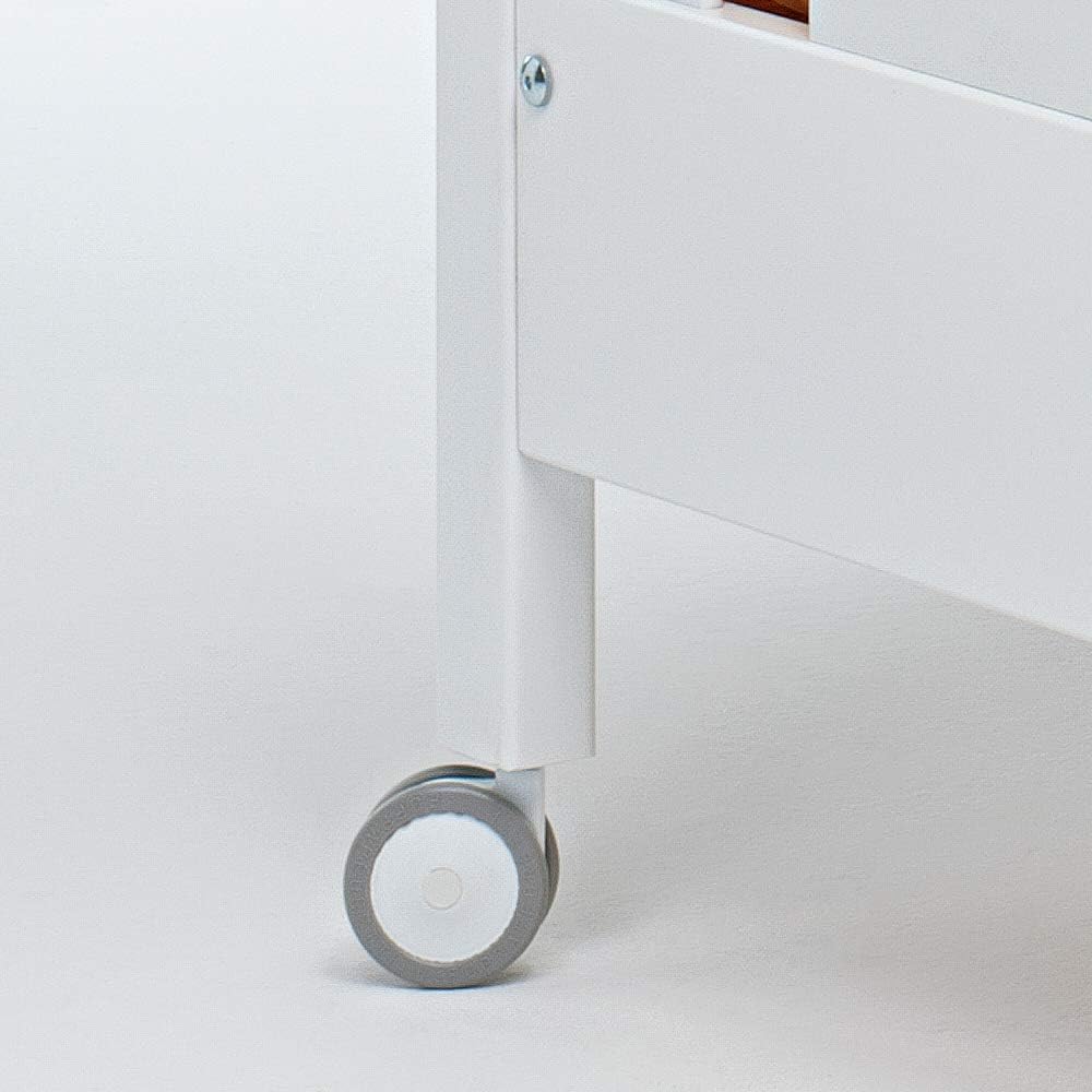 Foppapedretti 4 gummierte Nylon-Räder, Ersatz für Kinderbetten und Badewannen von Foppapedretti, wei