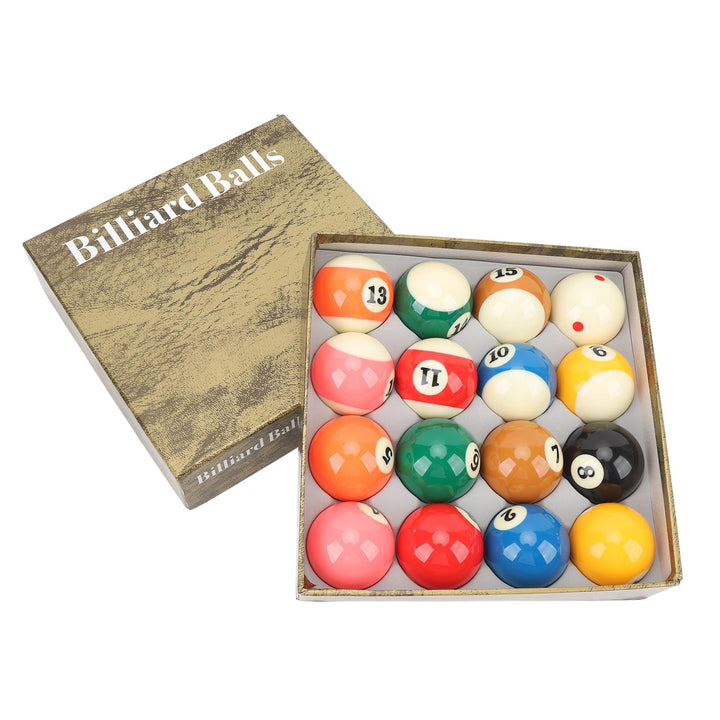 Billardkugeln Set, 16 Stück 5,72 cm Billiard Kugeln Set Harz Billardkugel Komplett Satz für Amerikan
