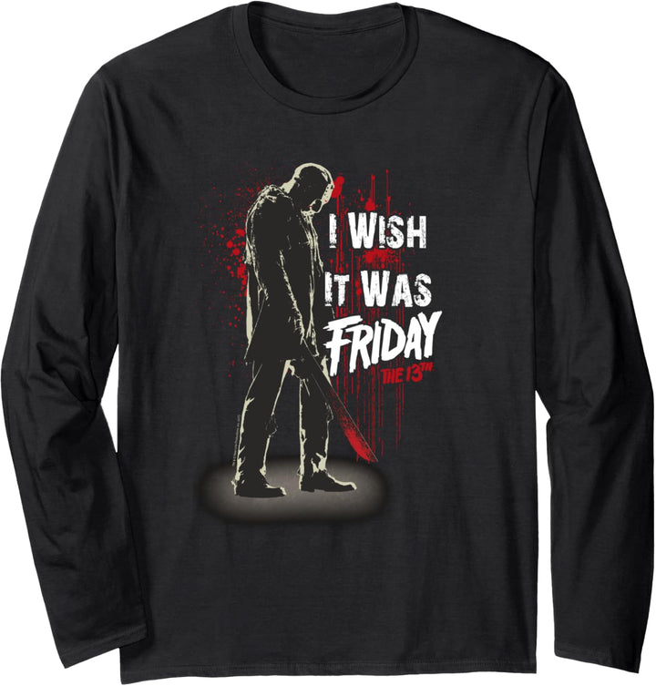 Friday The 13th I Wish it Was Friday Langarmshirt