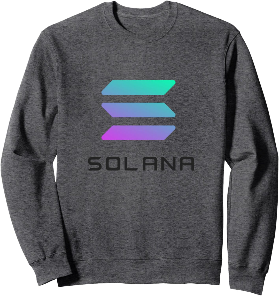 SOL Münze Kryptowährung 3.0 Solana Technologie Sweatshirt