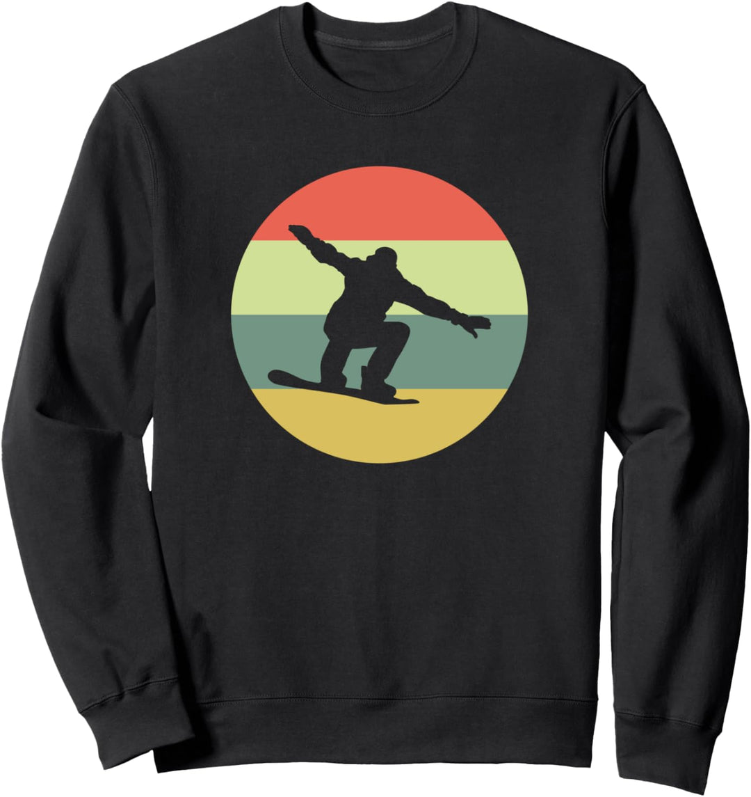 Snowboard Retro Vintage Snowboard Sunset Sweatshirt