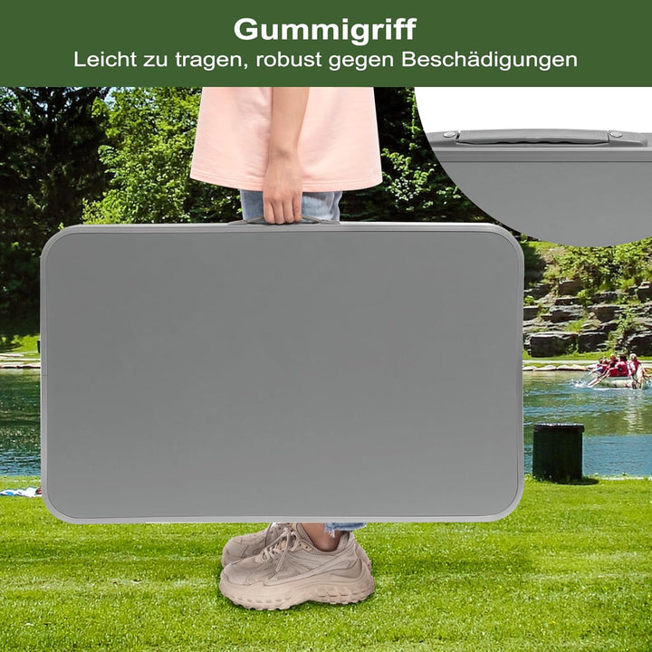 eSituro Campingtisch Klapptisch auf Balkon, Beistelltisch klappbarer Balkontisch, Faltbarer Tisch, G