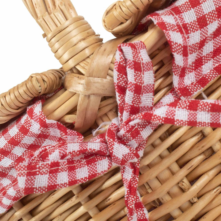 Red Hamper Picknick-Korb für Kinder, oval, gefüttert, mit Deckel