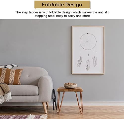 Compact Faltbarer Hocker aus Kunststoff, Fussstütze für Küche, Bad, Garten, Zuhause
