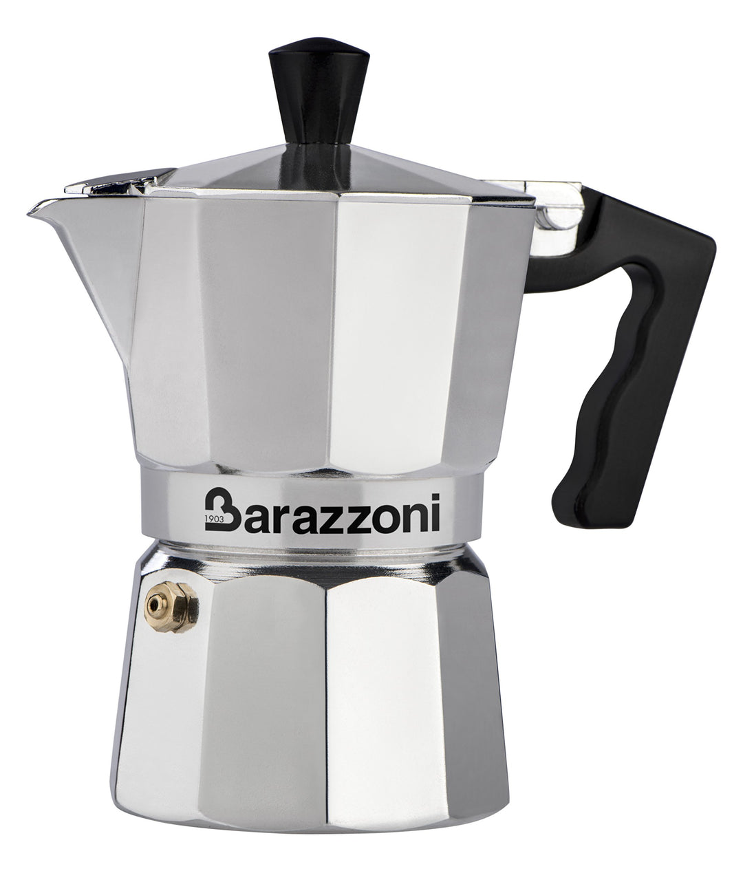 Barazzoni The Coloured Kaffeebereiter 6 Tassen, Aluminium, Grau, 10 x 16,9 x 19,6 cm 10x16.9x19.6 cm