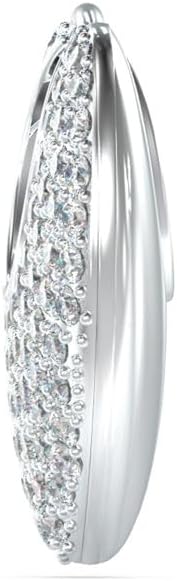 Guess Damen-Ohrringe Creolen Kristall-Herz JUBE05207JWRH