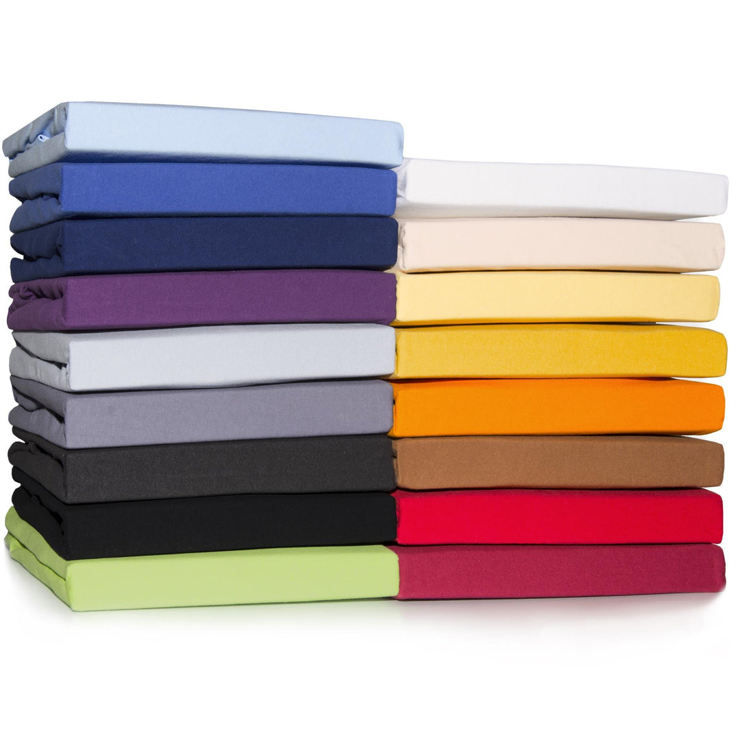 CelinaTex Casca Topper Spannbettlaken 180x200-200x220 cm dunkel grau Jersey Mako Baumwolle 210g/qm E