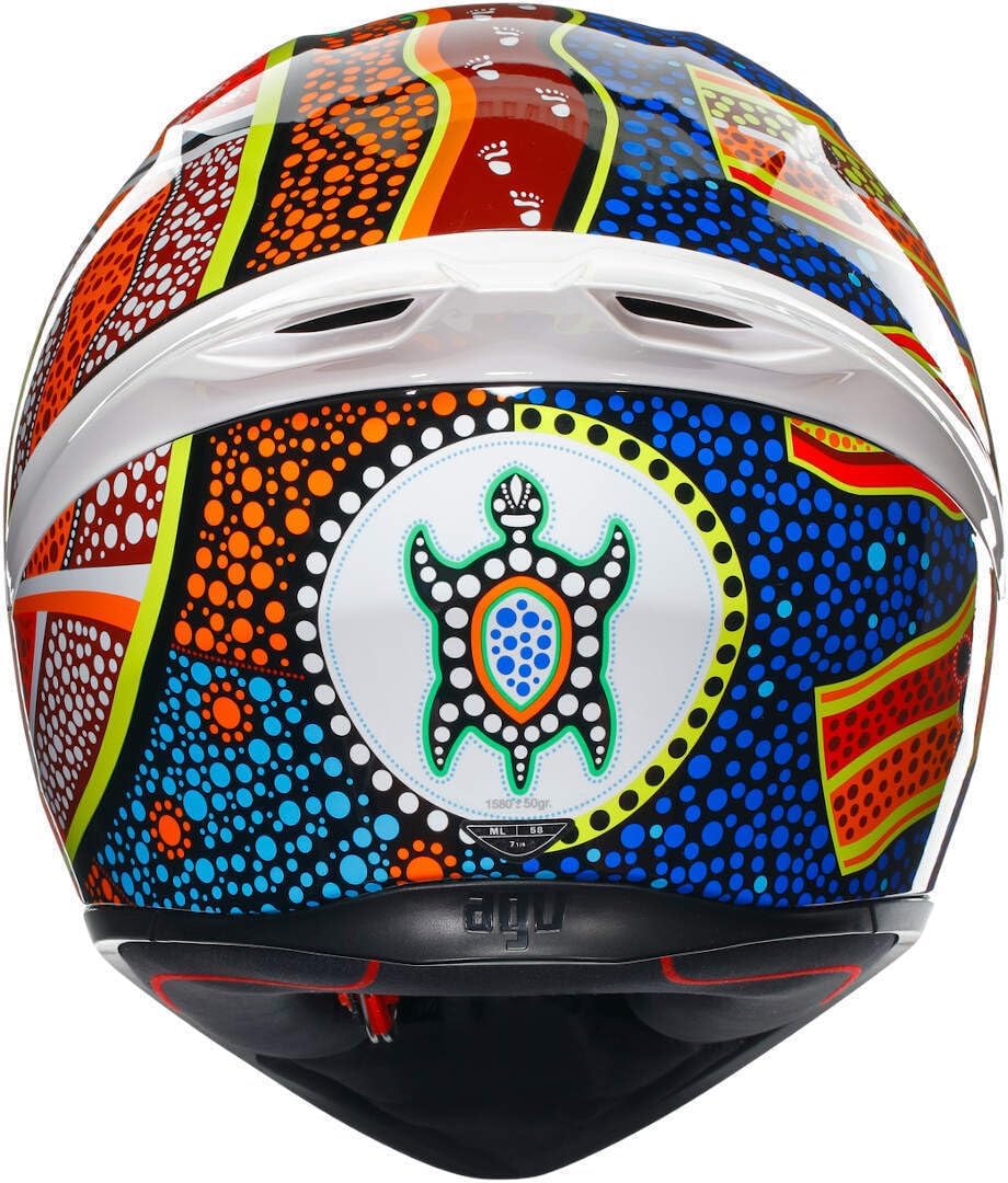 AGV K1 S Dreamtime Integralhelm (weiss/blau/rot/gelb) XS (53), XS (53)