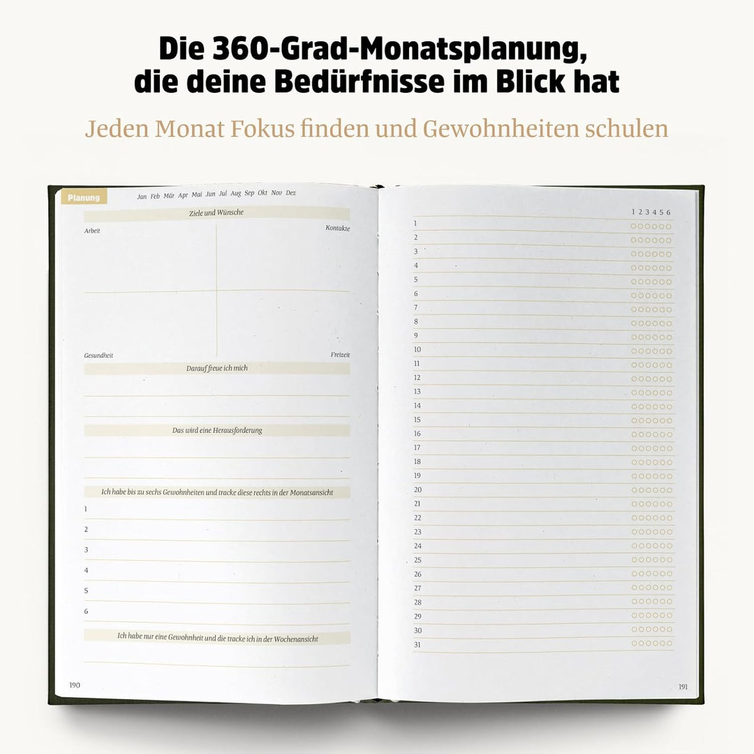 Ein guter Plan Zeitlos – Ganzheitlicher Terminkalender für mehr Achtsamkeit und weniger Stress – Und