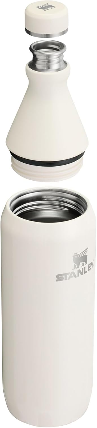 Stanley All Day Slim Trinkflasche Edelstahl 0.6L - Thermosflasche Kühlt 6 Stunden - 11 Stunden Eisge